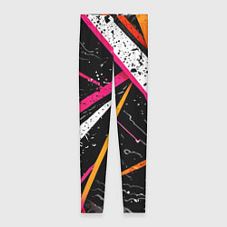 Леггинсы женские Разноцветные праздничные линии, цвет: 3D-принт