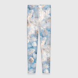 Леггинсы женские Мороз и солнце - еловые шишки, цвет: 3D-принт