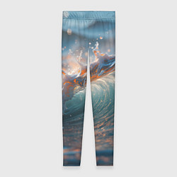 Леггинсы женские Волна и блики солнца, цвет: 3D-принт