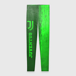 Леггинсы женские Juventus - green gradient по-вертикали, цвет: 3D-принт