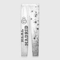 Леггинсы женские Real Madrid - white gradient по-вертикали, цвет: 3D-принт