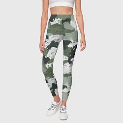 Леггинсы женские Текстурный камуфляж, цвет: 3D-принт — фото 2