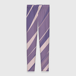 Леггинсы женские Фиолетовый абстрактные полосы, цвет: 3D-принт