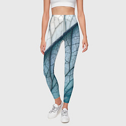 Леггинсы женские Листья с прожилками, цвет: 3D-принт — фото 2