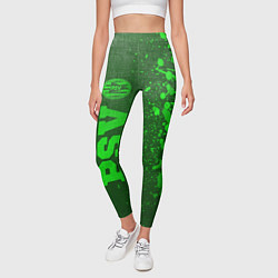 Леггинсы женские PSV - green gradient по-вертикали, цвет: 3D-принт — фото 2
