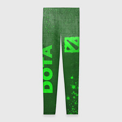 Леггинсы женские Dota - green gradient вертикально, цвет: 3D-принт