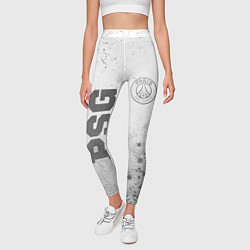 Леггинсы женские PSG - white gradient вертикально, цвет: 3D-принт — фото 2