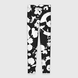 Леггинсы женские Модная чб абстракция - нейроарт, цвет: 3D-принт