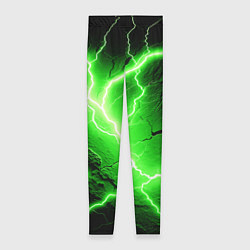 Леггинсы женские Color green black, цвет: 3D-принт