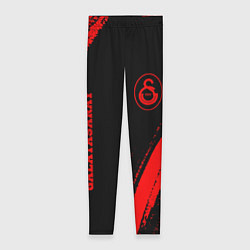 Леггинсы женские Galatasaray - red gradient вертикально, цвет: 3D-принт