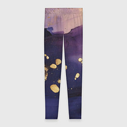 Женские легинсы Золотая краска на текстуре