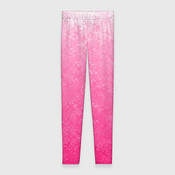 Женские легинсы Розовый градиент с узором