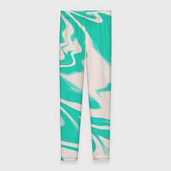 Женские легинсы Color white turquoise