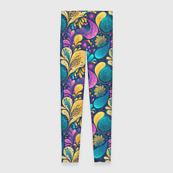 Леггинсы женские Динамическая неоновая абстракция, цвет: 3D-принт
