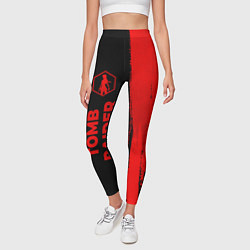 Леггинсы женские Tomb Raider - red gradient по-вертикали, цвет: 3D-принт — фото 2
