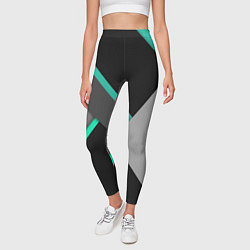 Леггинсы женские Multicoloured, цвет: 3D-принт — фото 2