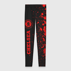 Леггинсы женские Chelsea - red gradient по-вертикали, цвет: 3D-принт