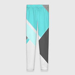 Леггинсы женские Color black blue, цвет: 3D-принт