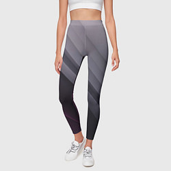 Леггинсы женские Color black grey, цвет: 3D-принт — фото 2