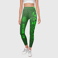 Леггинсы женские AC Milan - green gradient по-вертикали, цвет: 3D-принт — фото 2