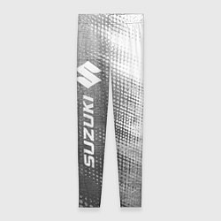 Леггинсы женские Suzuki - grey gradient по-вертикали, цвет: 3D-принт