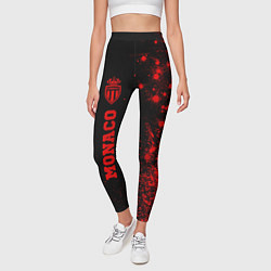Леггинсы женские Monaco - red gradient по-вертикали, цвет: 3D-принт — фото 2
