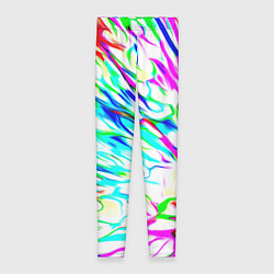 Леггинсы женские Неоновые краски текстура неон, цвет: 3D-принт