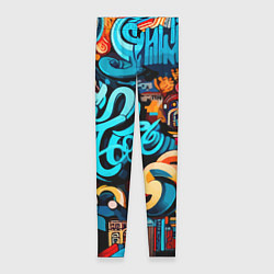 Леггинсы женские Abstract graffiti - ai art, цвет: 3D-принт