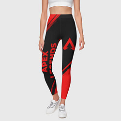 Леггинсы женские Apex Legends - red gradient вертикально, цвет: 3D-принт — фото 2
