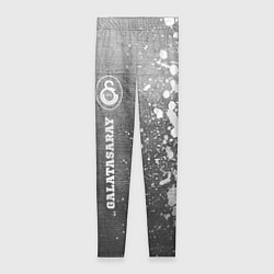 Леггинсы женские Galatasaray - grey gradient по-вертикали, цвет: 3D-принт