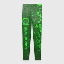 Леггинсы женские God of War - green gradient по-вертикали, цвет: 3D-принт