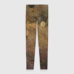 Женские легинсы Абстракция - dark pink paint spill