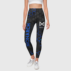Леггинсы женские Мехагодзилла синий, цвет: 3D-принт — фото 2