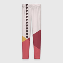 Леггинсы женские Колор-блок фруктовый чиа пудинг, цвет: 3D-принт