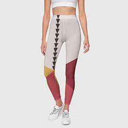 Леггинсы женские Колор-блок фруктовый чиа пудинг, цвет: 3D-принт — фото 2