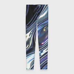 Леггинсы женские Серебро жидкий металл, цвет: 3D-принт
