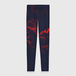 Женские легинсы Lightning red glow