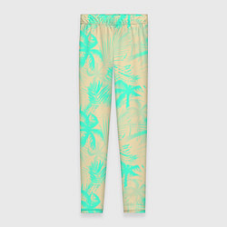Женские легинсы Palm light blue
