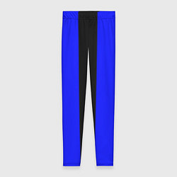 Леггинсы женские Color blue black stripes, цвет: 3D-принт