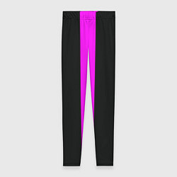 Леггинсы женские Color black pink lines, цвет: 3D-принт