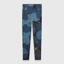 Леггинсы женские Камуфляжные плиты текстура, цвет: 3D-принт
