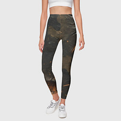 Леггинсы женские Камуфляж со следами от пуль, цвет: 3D-принт — фото 2