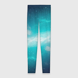 Леггинсы женские Галактическое сияние небес, цвет: 3D-принт