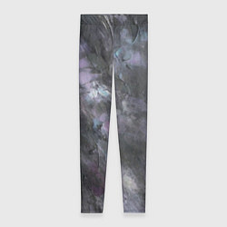 Женские легинсы Абстракция - dark blue oil painting