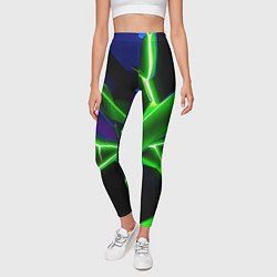 Леггинсы женские Green glow, цвет: 3D-принт — фото 2