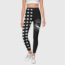 Леггинсы женские Real Madrid клетка, цвет: 3D-принт — фото 2