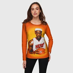Лонгслив женский LeBron James: Heat, цвет: 3D-принт — фото 2