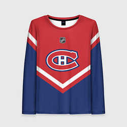 Лонгслив женский NHL: Montreal Canadiens, цвет: 3D-принт