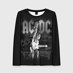 Лонгслив женский AC/DC: Rock You, цвет: 3D-принт