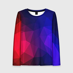 Лонгслив женский Red&Blue, цвет: 3D-принт